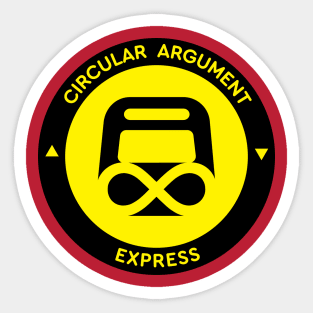 Circular Argument Express Sticker